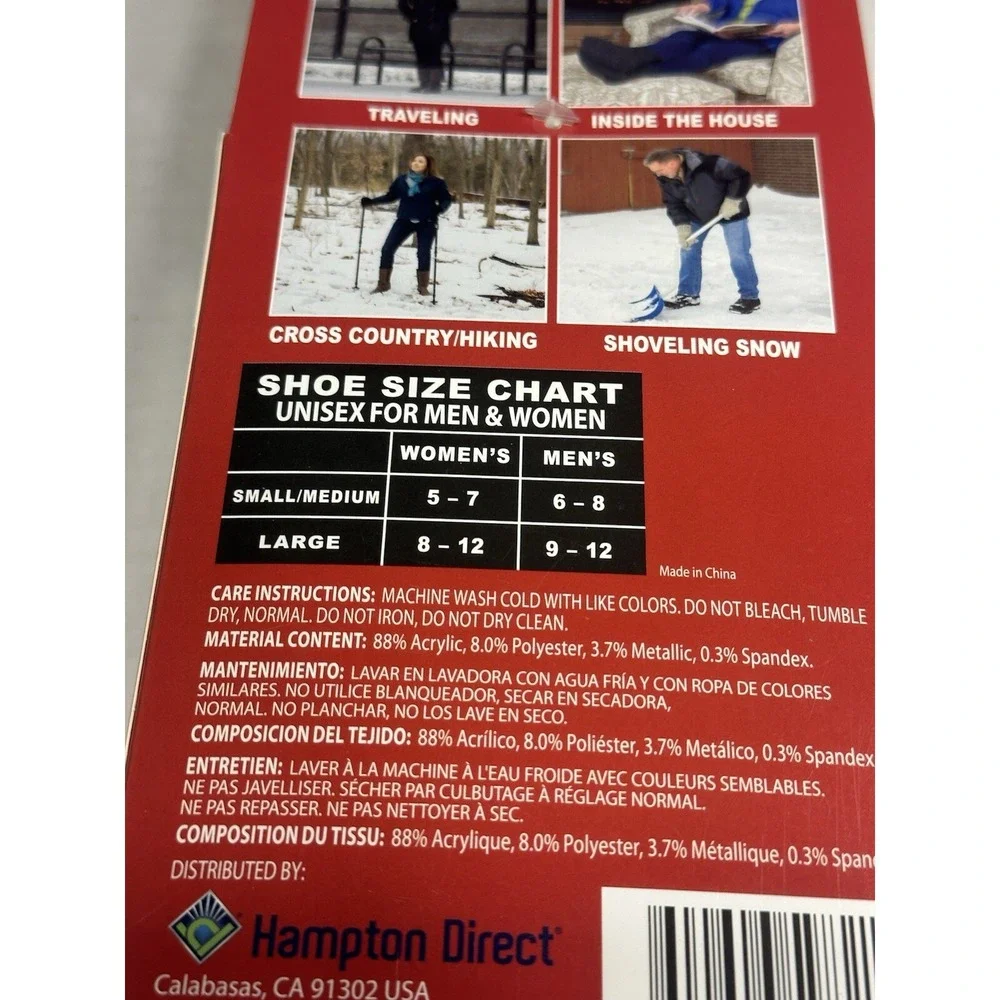 35‎ below thermal thicker insulated crew socks super soft unsex 1 pair grey